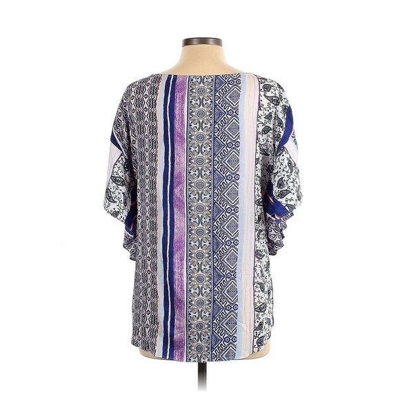 Chico's Pullover Flutter Sleeve Top NWT 12/14 Petite - Picture 2 of 2